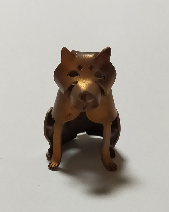 銅物(どうぶつ)オブジェ/柴犬 2枚目の画像