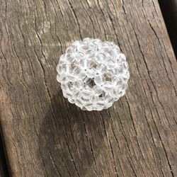 【受注制作】バッキーボール：水晶(直径約2.8cm) 1枚目の画像