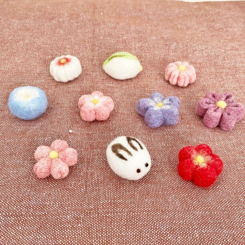 ふわふわ和菓子 ～ねりきり～ 羊毛フェルト すたーれっと 通販