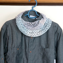 サマーヤーンのレーシースヌード　『 海のかけら 』 1枚目の画像