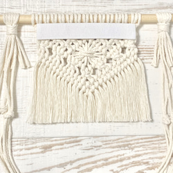 マクラメ　トイレットペーパーホルダーカバー shell 5枚目の画像