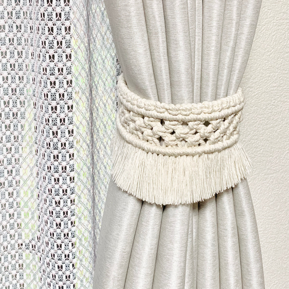マクラメ編み　カーテンタッセル　No.2 1枚目の画像
