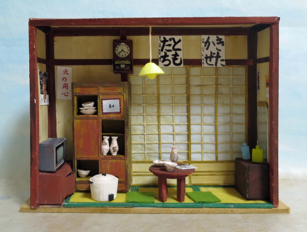 昭和レトロ　小屋　ジオラマ　ミニチュア f981d04f0cb782277b79c1c2826d89
