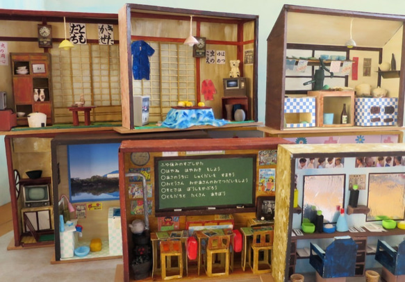 「昭和ロマン」　駄菓子屋　組立キット　ジオラマ　ミニチュア　プレゼント　 9枚目の画像