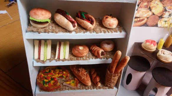 「小さなパン屋さん」組立キット　ジオラマ　ミニチュア　 2枚目の画像