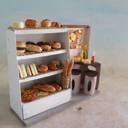「小さなパン屋さん」組立キット　ジオラマ　ミニチュア　 4枚目の画像