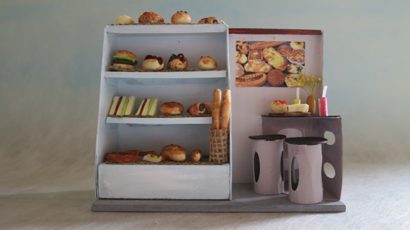 「小さなパン屋さん」組立キット　ジオラマ　ミニチュア　 7枚目の画像