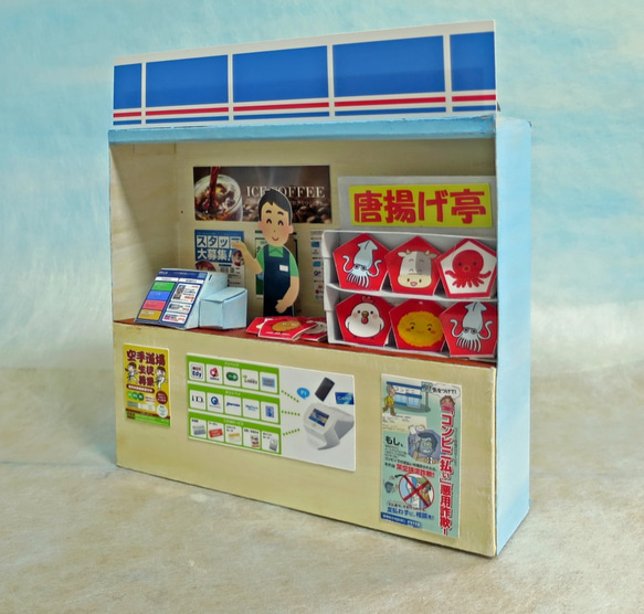 「小さなコンビニ」３セット販売　組立キット　ジオラマ　ミニチュア 3枚目の画像