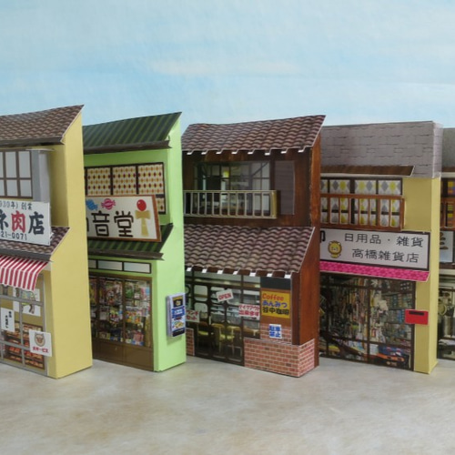 リアル谷中」駄菓子屋 完成モデル ジオラマ ミニチュア 立体