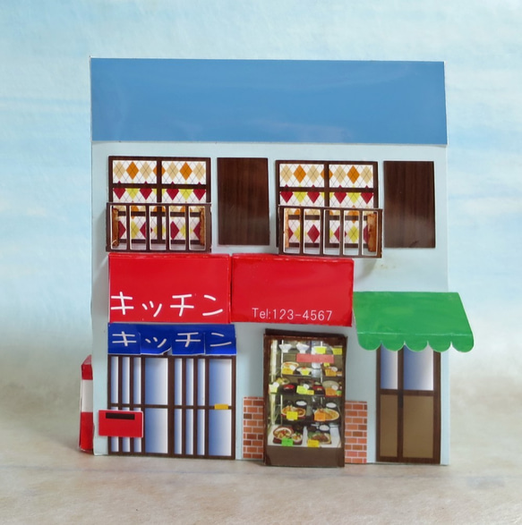 「私の街かど」Aセット　完成モデル　ジオラマ　ミニチュア 7枚目の画像
