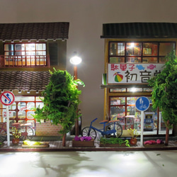 「まちの灯」電飾模型　駄菓子屋　組立キット　ジオラマ　ミニチュア　プレゼント 10枚目の画像