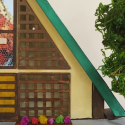 「昭和ロマン」森の教会　電飾完成モデル　ジオラマ　ミニチュア　プレゼント　 6枚目の画像