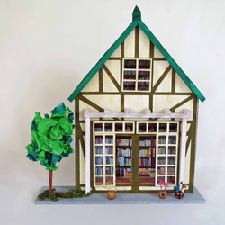 「昭和ロマン」森の図書室　電飾モデル　ジオラマ　ミニチュア　プレゼント　 6枚目の画像