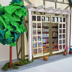 「昭和ロマン」森の図書室　電飾モデル　ジオラマ　ミニチュア　プレゼント　 7枚目の画像