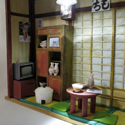「昭和ロマン」　居間　電飾・完成モデル　ジオラマ　ミニチュア　プレゼント　 6枚目の画像