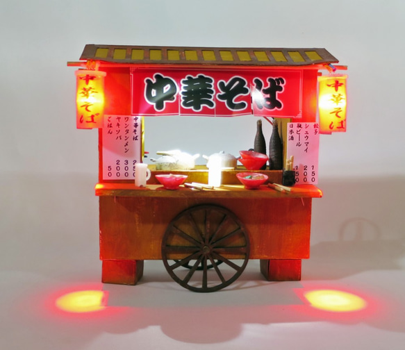 「赤ちょうちん」　中華そば　完成モデル　ジオラマ　ミニチュア　プレゼント　 2枚目の画像