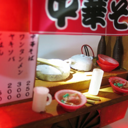 「赤ちょうちん」　中華そば　完成モデル　ジオラマ　ミニチュア　プレゼント　 3枚目の画像