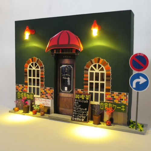 1/12 出前 スーパーカブ・蕎麦屋・ジオラマ スーパーカブ・蕎麦屋