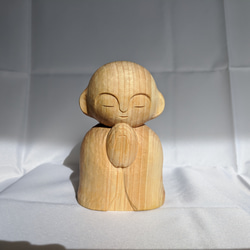 【5体セット】木製 手彫り お地蔵さん 彫刻 約27cm 木彫り 地蔵【匠の木彫り 木のお地蔵さん 笠地蔵】 : 木製
