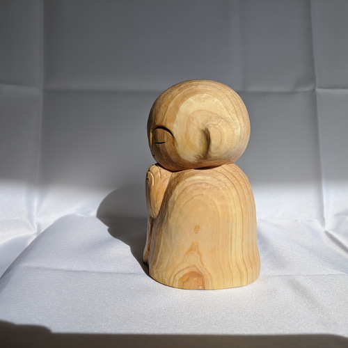 【5体セット】木製 手彫り お地蔵さん 彫刻 約27cm お地蔵 手のひらサイズ お地蔵さん 木 木製 木彫り 彫刻 像 地蔵