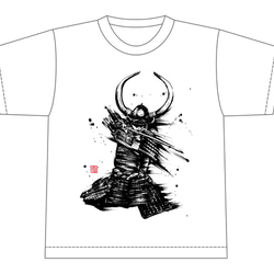 【Tシャツ】武将（福島正則）/白 5枚目の画像