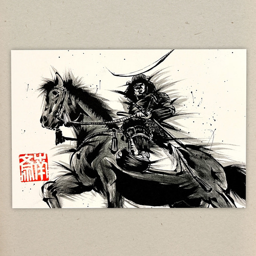 ポストカード】武将シリーズ/6枚セット/落款入り イラスト 墨屋 通販