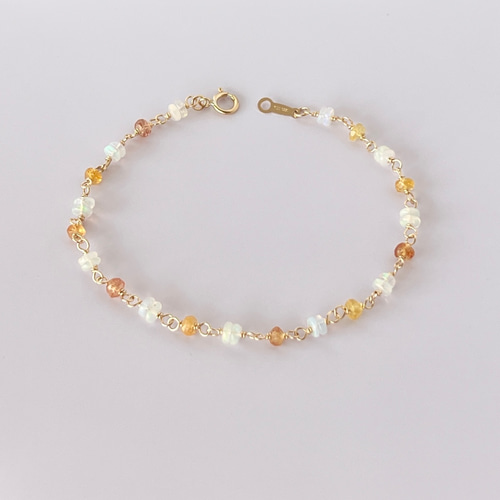 オパールとサファイヤのブレスレット オパールとサファイアのブレスレット1 ブレスレット chicolo 通販