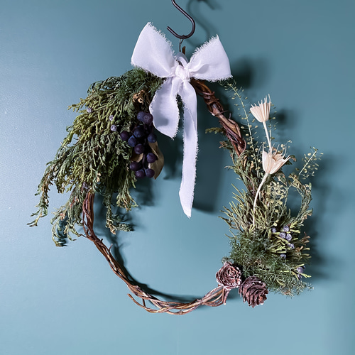 ドライフラワーリースあなたに私の全てを捧げます ドライフラワー ハレ