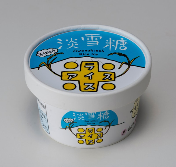 淡雪糖白山ライスアイス 6個入り　ー材料は　うるち米・牛乳・麦芽のみ　完全無添加・砂糖不使用　ゴハンみたいなアイスですー 1枚目の画像