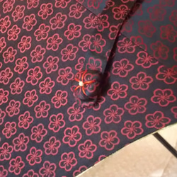 正絹　日傘ダブル仕立て　ＵＶスプレー処理  着物リメイク 3枚目の画像
