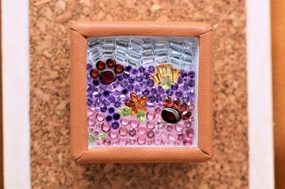 ミネラルアート「肉球シリーズ『芝桜の丘』」Mineral Art in BOX ~Premium~ 4枚目の画像