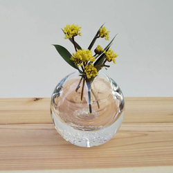 水のしずくの一輪挿し 瑠璃色 ガラス 長崎 瑠璃庵 一輪挿し・花瓶