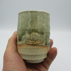 灰釉湯呑み（創作陶器）　 4枚目の画像