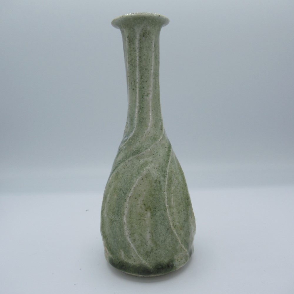 灰釉一輪挿し（創作陶器） 一輪挿し・花瓶・花器 吉野学陶房