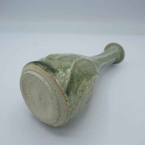【灰釉 鎬手瓶 市野茂良】花瓶 花入れ 灰釉 鎬手瓶 市野茂良】花瓶 花入れ