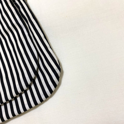 《再販4》まるい巾着袋(stripe) 2枚目の画像