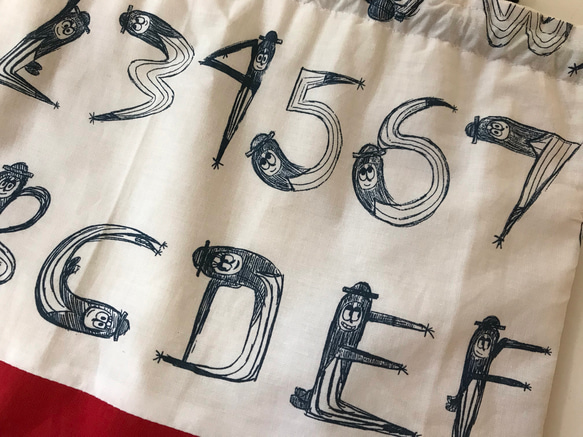 《NEW‼︎》お着替え袋(アルファベット・数字) 5枚目の画像