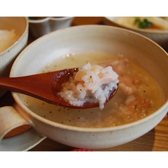 [冷凍スープ]真昆布出汁の鶏肉とお米のとろとろスープ 200g＊５食セット 【只今欠品中】 1枚目の画像