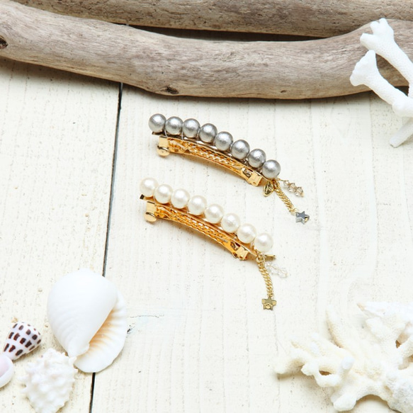 COTTONPEARL&STAR BARRETTE 3枚目の画像