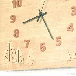 【受注制作】木立の掛け時計 2枚目の画像