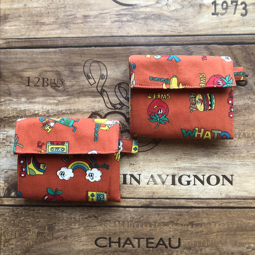 ⭐︎三つ折り財布⭐︎レトロアメリカン⭐︎ 三つ折り財布 小物作家  