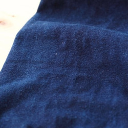 レギンス(Waist Rib) S/Mサイズ【ヘンプ オーガニックコットン】 / 藍染め インディゴ 3枚目の画像