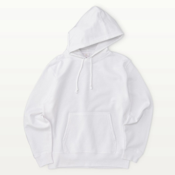 Geared Flower B01【Backprint Hoodie pile / color:WHITE】 2枚目の画像