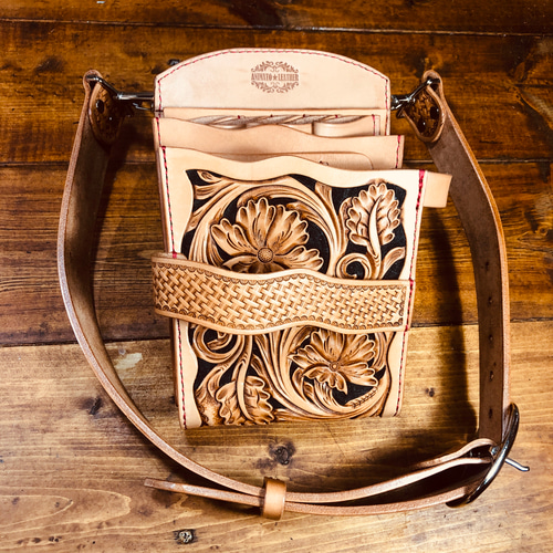 シザーケース レザーシザーケース カービングシザーケース トリマー