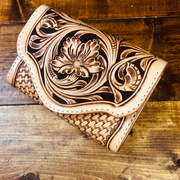 マルチケース タバコケース 通帳ケース パスポートケース カービング