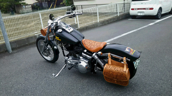 サドルバッグ　サイドバッグ　(バイク専用、ハーレー　大型クルーザー等) 6枚目の画像