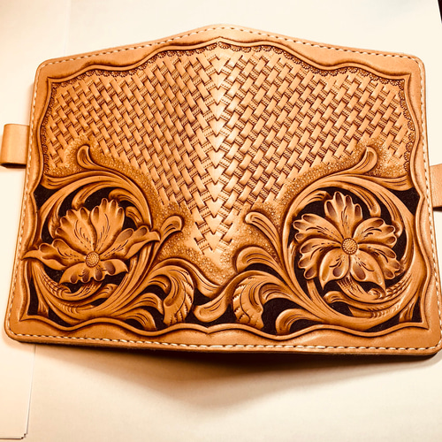 手帳カバー カービング手帳カバー ほぼ日手帳カバー 本革手帳