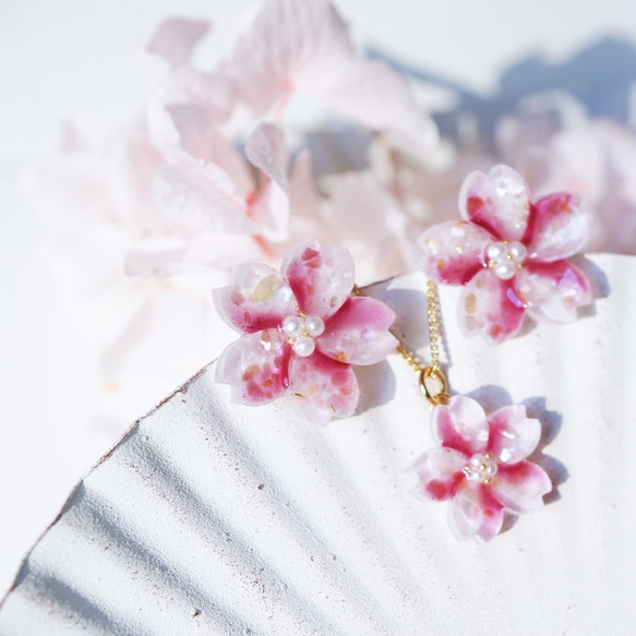 櫻花藝術*首飾套裝 第2張的照片