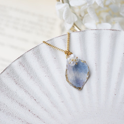 紫陽花のアンティークアートjewelryネックレス 2枚目の画像