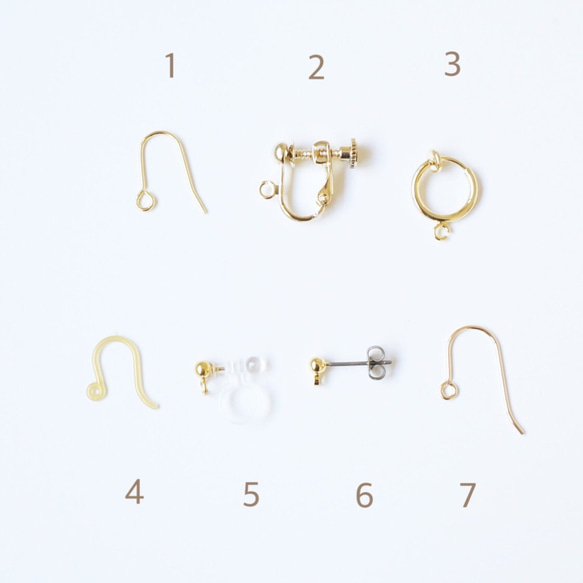 【人気No.1】かすみ草とツインリングのパールピアス/イヤリング 7枚目の画像